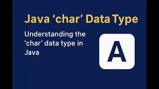What is the purpose of the char data type in Java Q 30