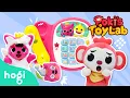 Baby Pinkfong got hurt Poki s Toy Lab Toy Review Nursery Rhymes Play with Hogi