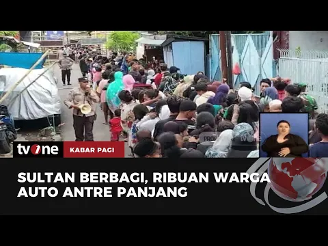 Ribuan Orang Rela Antre demi Mendapat Sedekah dari "Sultan" di Makassar