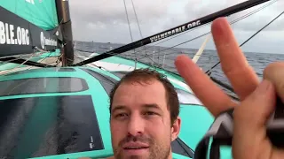 Vendee Globe Report 61 Jan 21. DAMAGE Sam Goodchild Destroys Mainsail, Boris Breaks Foil, Eric Back