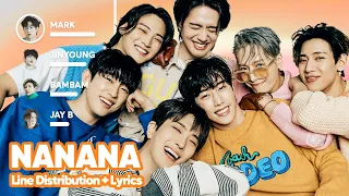 GOT7 - NANANA (Line Distribution + Lyrics Karaoke) PATREON REQUESTED