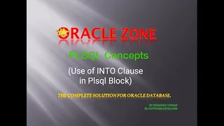 What is the INTO Clause Uses of INTO Clause in PLSQL Database for Beginner
