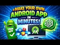 Make Your Own Android App in Minutes Using ChatGPT and Android Studio AI No Coding Needed