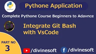 How To Integrate Git Bash with VsCode - Python tutorial 03 Basic To Advance