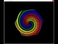 Python Turtle Art Colorful Spiral Part 2