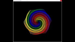 Python Turtle Art Colorful Spiral Part 2
