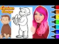 Coloring Curious George Coloring Page Ohuhu Paint Markers