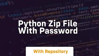 python zip file with password