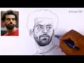 Download Lagu Realistic Face Mohamed Salah Easy Step by Step Pencil Sketch  #mohamedsalah