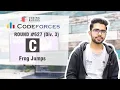 Codeforces Round C - Frog Jumps Competitive Programming Coding Blocks