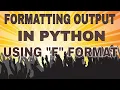Become Proficient In Python Programming JT Devs Use f format