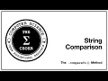 Decision Structures The String Comparison