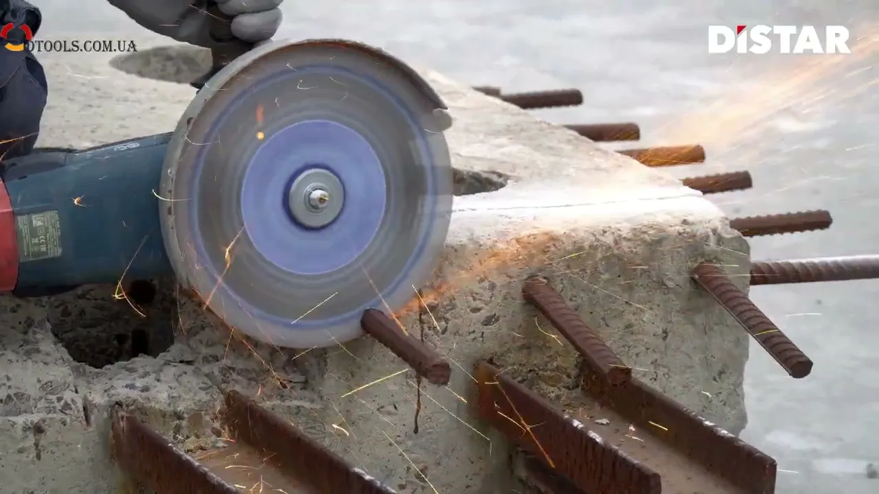 Видео: алмазный диск Distar Meteor H15 для УШМ 230 мм