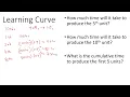 Learning Curve Explained with Example Calculations Using MS Excel
