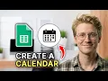 How to Create a Google Sheets Calendar Template - Step by Step 2026