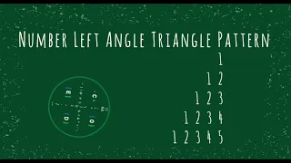 64 Number Left Angle Triangle Pattern without any pre-defined method using while loop in Python