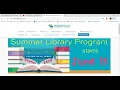 Summer Reading Program Registration tutorial