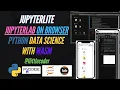 Python DataScience JupyterLab on browser without Python Install - JupyterLite WASM-Based