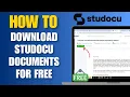 How to Download Studocu Documents For Free Get Studocu Documents For Free Best Method