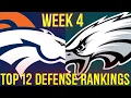 Top 12 Defense DST Rankings Week 4 Fantasy Football
