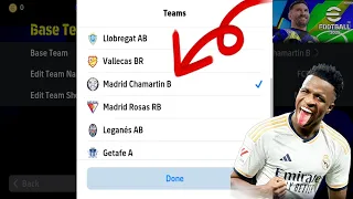كيفية اختيار فريق ريال مدريد في Efootball 2025 
