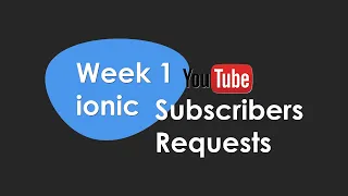 ionic subscribers requests week 1 - ionic Checkbox and Radio button tips