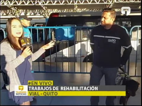 Trabajos de rehabilitación vial - Quito
