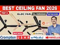 Best Ceiling Fans In 2026 Ceiling Fan Buying Guide Top 5 Best BLDC Fan