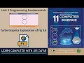 Introduction to Turtle Graphics in Python Lecture No 1 Grade 11 Computer Science NBF FBISE