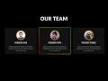Team Section Design with Glowing Effect