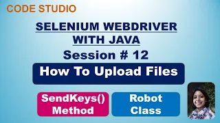 Selenium Webdriver with Java in Hindi 12 - How to upload file SendKeys method Robot Class