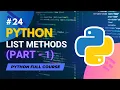 Python List Methods - PART 1 Python Full Course in