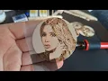 Making Rayhon Ganieva s portrait using Pyrography