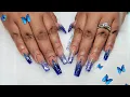 Nails at home Blue Ombre Nail Fill