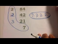 Prime Factorization Division Ladder Method