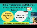 RPSC Programmer Paper 1 DBMS CN UGC-NET PYQs Exam Tips Important Don t Miss