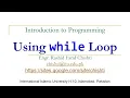 C Programming 26 Using while loop and break