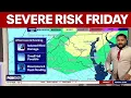 DC weather Hot humid Friday with severe thunderstorm threat