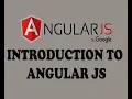 PART-1 INTRODUCTION TO ANGULAR JS URDU HINDI