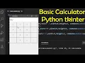 python Basic gui calculator with tkinter module vs code