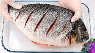 سر تتبيلة السمك المشوي بالفرن 🔥 أطيب وأطرى سمك بطعم المطاعم مع صلصة الثوم والحامض 🐟 #سمك