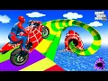Download Lagu SPIDER-MAN Takes on The CRAZIEST WATER SLIDE Challenge Ever🦺🪂SUPERHERO Challenge race