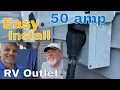 How to install a 50amp RV Plug Outlet use wire RV outlet