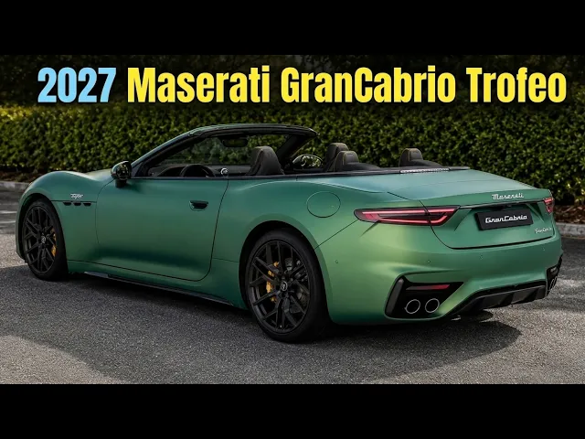 The 2027 Maserati GranCabrio Trofeo Is a 590-HP Open-Air Masterpiece