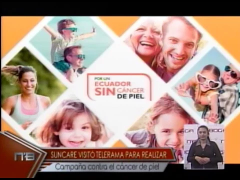 Suncare visitó Telerama para realizar campaña contra el cáncer de piel