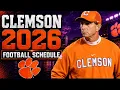 Clemson Football 2026 Schedule Prediction