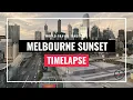Melbourne Downtown Epic Sunset Timelapse full length