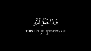هذا خلق الله سورة لقمان كروما قرآن القارئ ياسر الدوسري دندنها