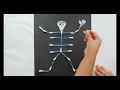 Halloween Craft Q-Tip Skeleton Halloween Decoration Crafts How to Make Q Tip Skeleton
