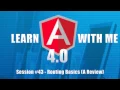 Angular 2 Angular 4 - Routing Basics Review